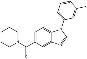 piperidin-1-yl(1-m-tolyl-1H-indazol-6-yl)methanone Struktur