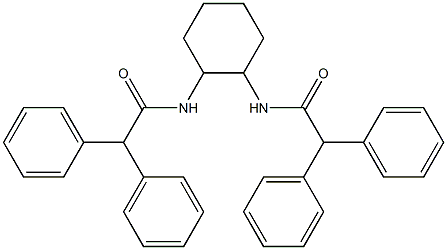 N,N'-cyclohexane-1,2-diylbis(2,2-diphenylacetamide) Struktur