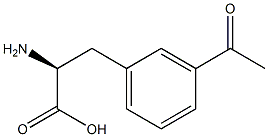 L-Phenylalanine, 3-acetyl- Struktur