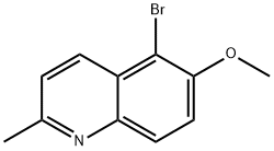 5-Bromo-6-methoxyquinaldine Struktur