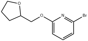 2-bromo-6-((tetrahydrofuran-2-yl)methoxy)pyridine Struktur