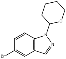 5-bromo-1-(tetrahydro-2H-pyran-2-yl)-1H-Indazole Struktur