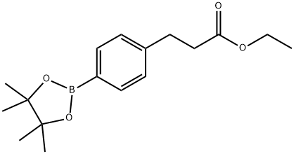 ethyl 3-(4-(4,4,5,5-tetramethyl-1,3,2-dioxaborolan-2-yl)phenyl)propanoate Struktur