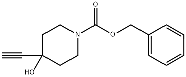 benzyl 4-ethynyl-4-hydroxypiperidine-1-carboxylate Struktur