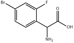 2-AMINO-2-(4-BROMO-2-FLUOROPHENYL)ACETIC ACID Struktur