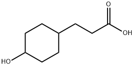 4-hydroxyCyclohexanepropanoic acid Struktur