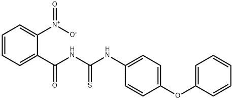 2-nitro-N-[(4-phenoxyphenyl)carbamothioyl]benzamide Struktur