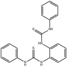 1,1'-benzene-1,2-diylbis[3-phenyl(thiourea)] Struktur