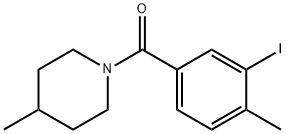 (3-iodo-4-methylphenyl)(4-methylpiperidin-1-yl)methanone Struktur