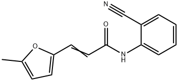 (2E)-N-(2-cyanophenyl)-3-(5-methylfuran-2-yl)prop-2-enamide Struktur