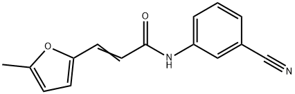 (2E)-N-(3-cyanophenyl)-3-(5-methylfuran-2-yl)prop-2-enamide Struktur