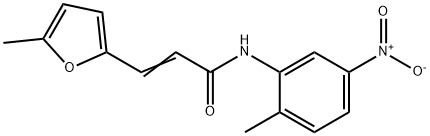 (2E)-3-(5-methylfuran-2-yl)-N-(2-methyl-5-nitrophenyl)prop-2-enamide Struktur