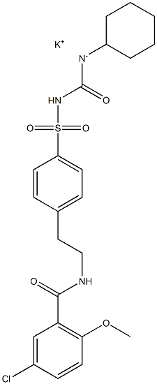 Glyburide (potassium salt) Struktur