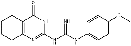 1-(4-methoxyphenyl)-2-(4-oxo-1,4,5,6,7,8-hexahydroquinazolin-2-yl)guanidine Struktur