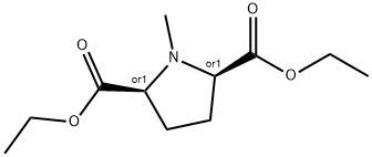 diethyl cis-1-methylpyrrolidine-2,5-dicarboxylate Struktur