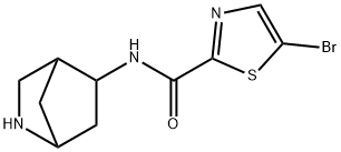 N-(2-Azabicyclo[2.2.1]heptan-5-yl)-5-bromothiazole-2-carboxamide Struktur