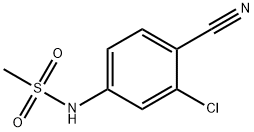 N-(3-chloro-4-cyanophenyl)Methanesulfonamide Struktur