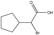 2-bromo-2-cyclopentylacetic acid Struktur