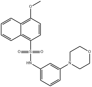 4-methoxy-N-[3-(morpholin-4-yl)phenyl]naphthalene-1-sulfonamide Struktur