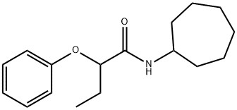 N-cycloheptyl-2-phenoxybutanamide Struktur