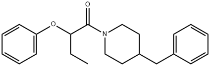 1-(4-benzylpiperidin-1-yl)-2-phenoxybutan-1-one Struktur