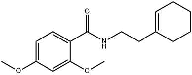 N-[2-(1-cyclohexen-1-yl)ethyl]-2,4-dimethoxybenzamide Struktur