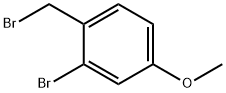 2-bromo-1-(bromomethyl)-4-methoxybenzene Struktur