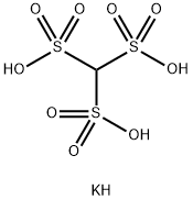 Methanetrisulfonic acid tripotassium salt Struktur