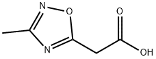 2-(3-methyl-1,2,4-oxadiazol-5-yl)acetic acid Struktur