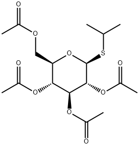 1-Methylethyl 1-thio-beta-D-glucopyranoside 2,3,4,6-tetraacetate Struktur