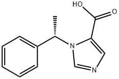 (S)-1-(1-phenylethyl)-1H-imidazole-5-carboxylic acid Struktur