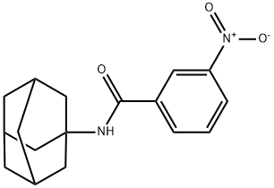 N-(1-adamantyl)-3-nitrobenzamide Struktur