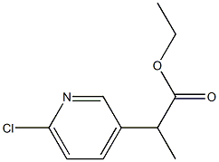 ethyl 2-(6-chloropyridin-3-yl)propanoate Struktur