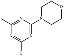 4-(4-chloro-6-methyl-1,3,5-triazin-2-yl)morpholine Struktur