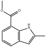 methyl 2-methyl-1H-indole-7-carboxylate Struktur