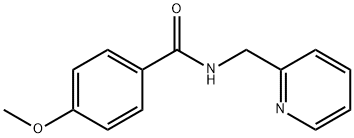 4-methoxy-N-(pyridin-2-ylmethyl)benzamide Struktur