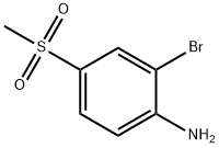 2-bromo-4-(methylsulfonyl)benzenamine Struktur