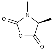 (S)-3,4-Dimethyloxazolidine-2,5-dione Struktur