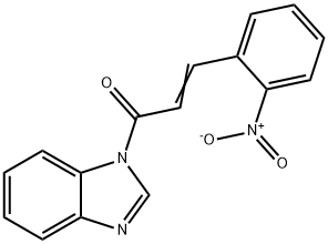 (2E)-1-(1H-benzimidazol-1-yl)-3-(2-nitrophenyl)prop-2-en-1-one Struktur