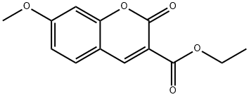 Ethyl 7-methoxy-2-oxo-2H-chromene-3-carboxylate Struktur