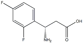 (3S)-3-AMINO-3-(2,4-DIFLUOROPHENYL)PROPANOIC ACID Struktur