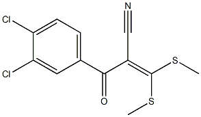 2-(3,4-Dichlorobenzoyl)-3,3-bis(methylthio)acrylonitrile Struktur