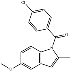 (4-Chlorophenyl)(5-methoxy-2-methyl-1H-indol-1-yl)methanone Struktur