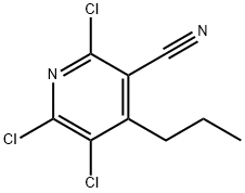 2,5,6-Trichloro-4-propylnicotinonitrile Struktur