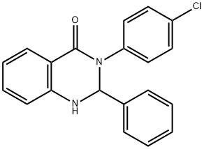 3-(4-chlorophenyl)-2-phenyl-2,3-dihydroquinazolin-4(1H)-one Struktur