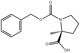 1-[(Benzyloxy)carbonyl]-2-methyl-L-proline Struktur