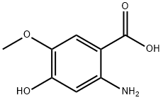 2-amino-4-hydroxy-5-methoxybenzoic acid Struktur