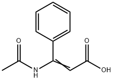 3-Acetamido-3-phenylacrylic acid Struktur