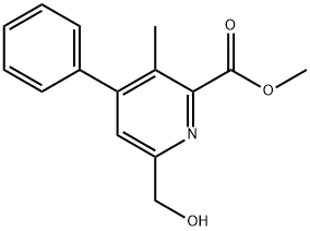 Methyl 6-(hydroxymethyl)-3-methyl-4-phenylpicolinate Struktur