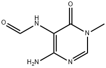 N-(4-amino-1-methyl-6-oxo-1,6-dihydropyrimidin-5-yl)formamide Struktur